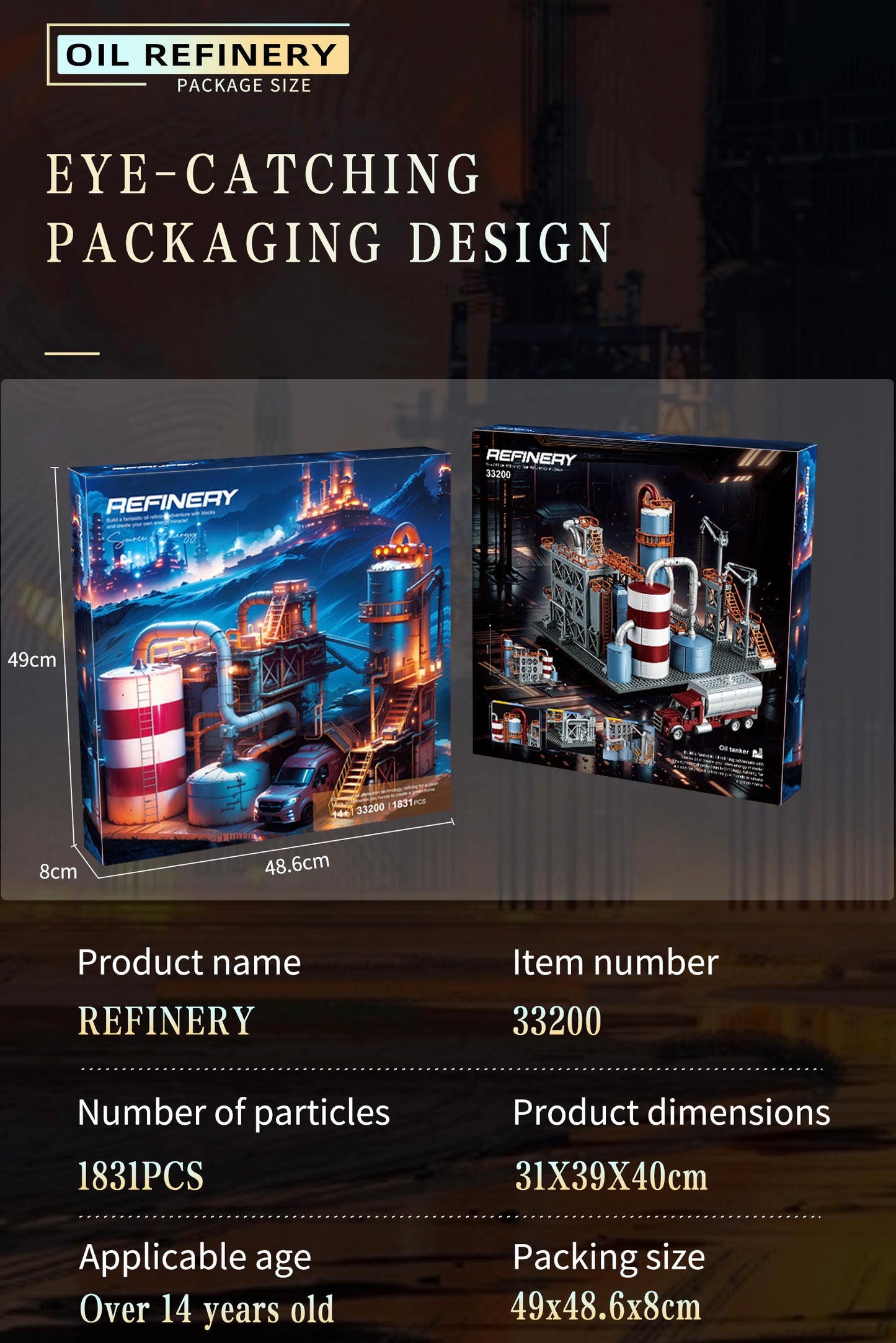 Oil Refinery - 1831pcs