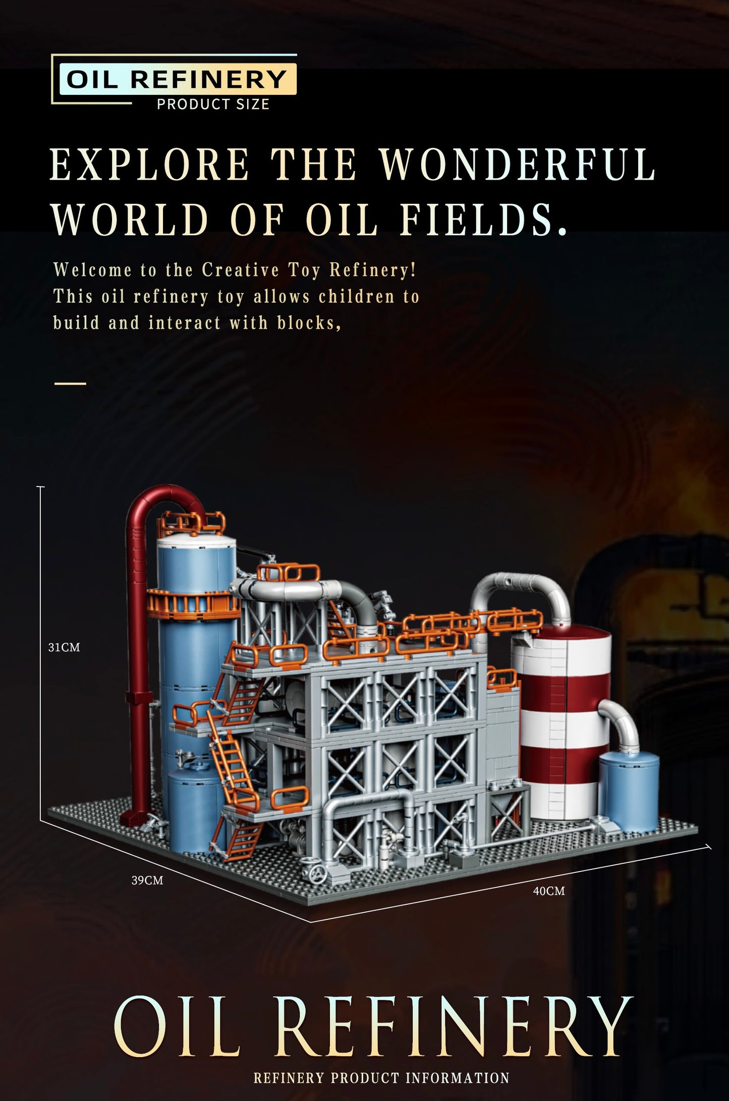 Oil Refinery - 1831pcs