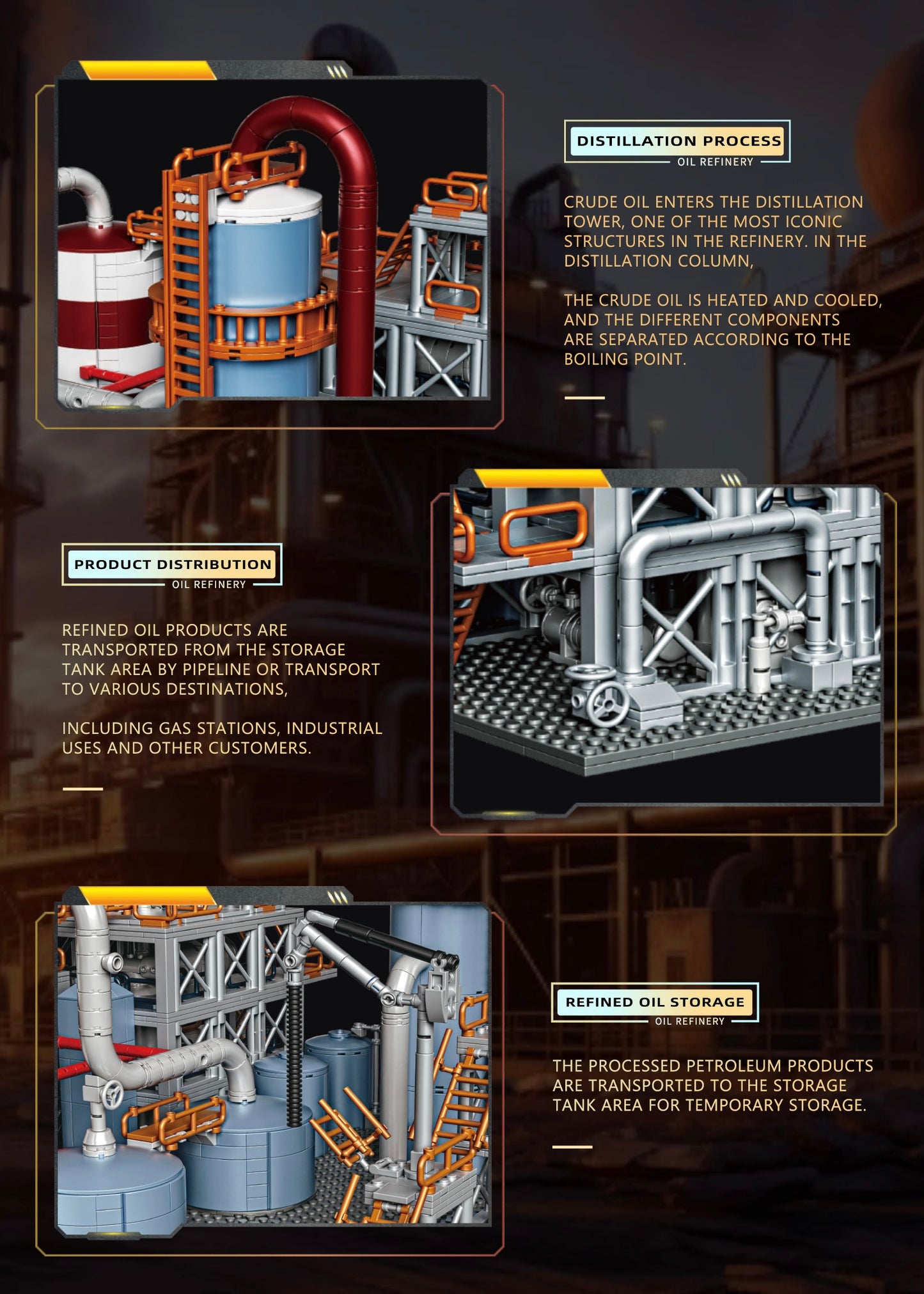 Oil Refinery - 1831pcs