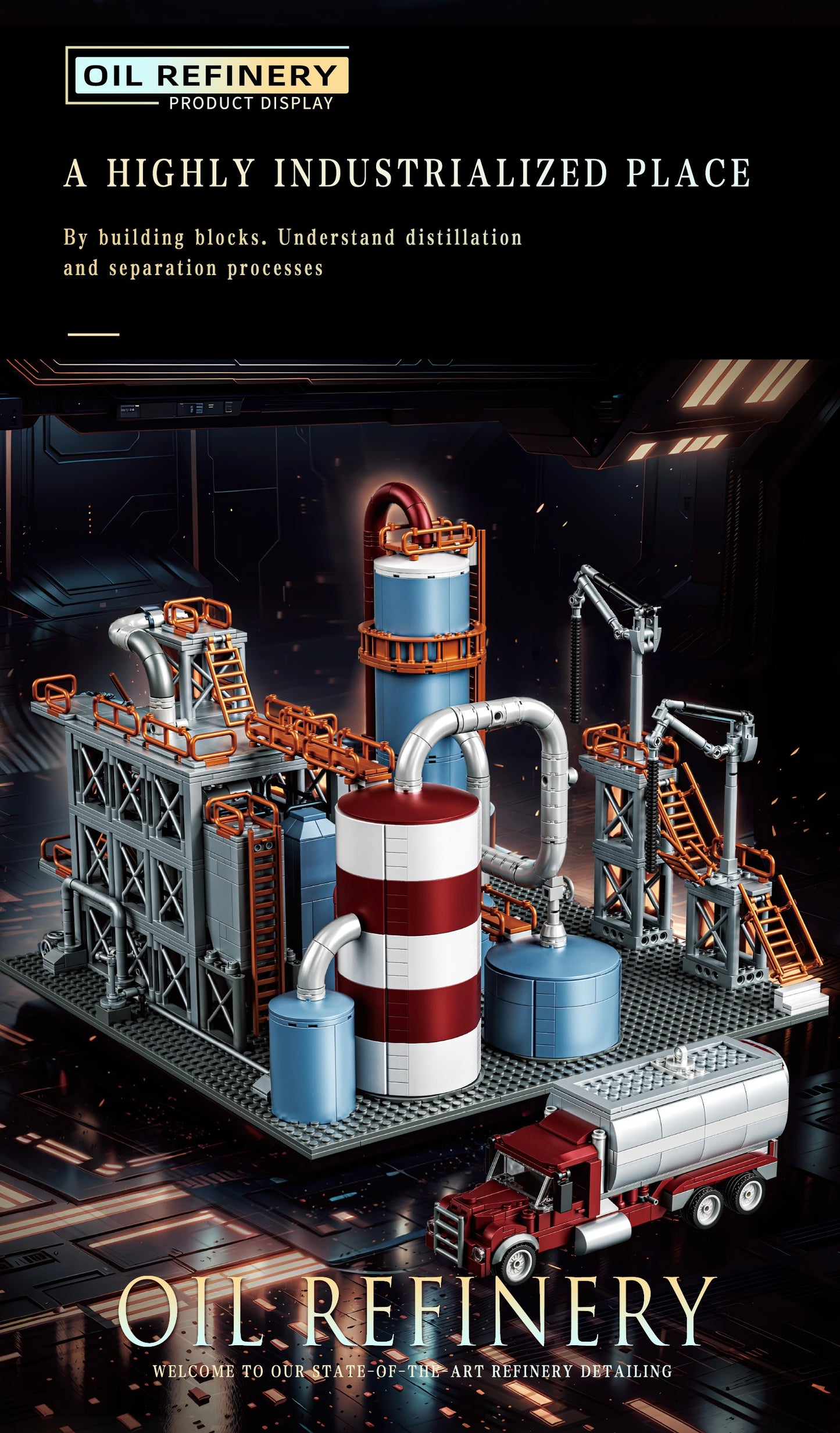Oil Refinery - 1831pcs
