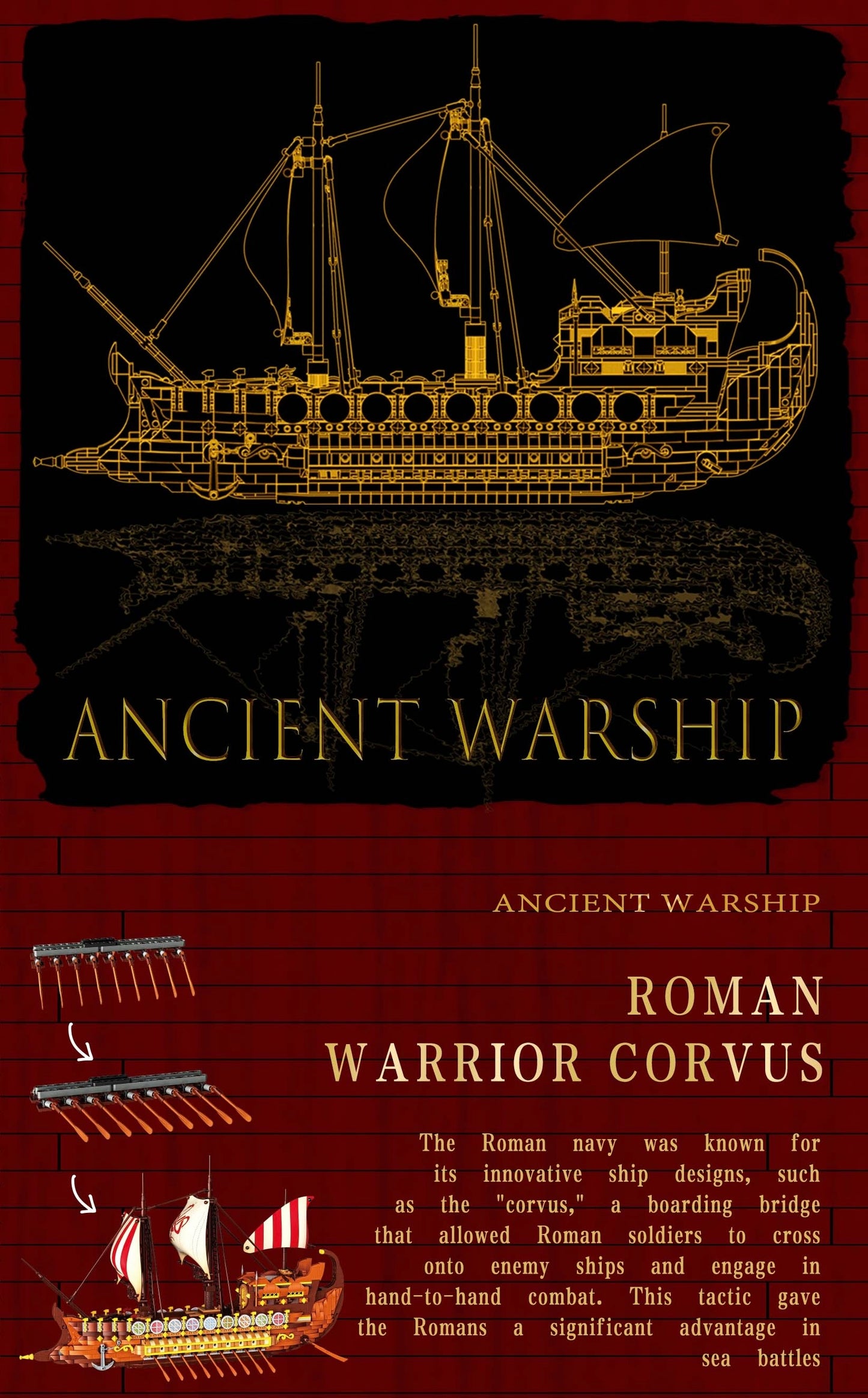 Ancient Wiking Warship - 2073pcs