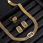 Handmade Mesh belt，Three-piece Jewelry Set