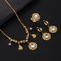 Exotic Style Heart-shaped Pendant Three-piece jewelry set
