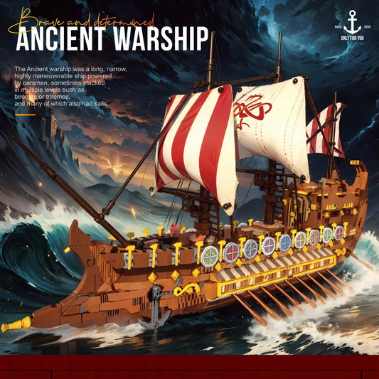 Ancient Wiking Warship - 2073pcs