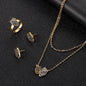 Shiny Butterfly Three-piece jewelry set