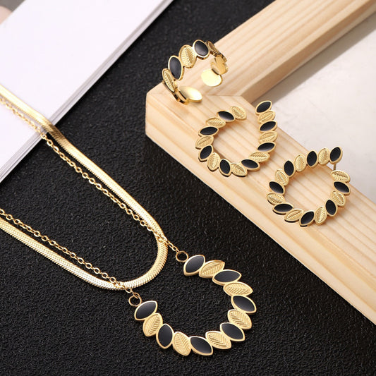 U-shape Personalization, Three-piece Jewelry Set