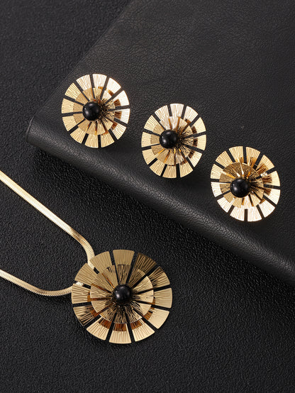 Sunflower Three-piece Jewelry Set